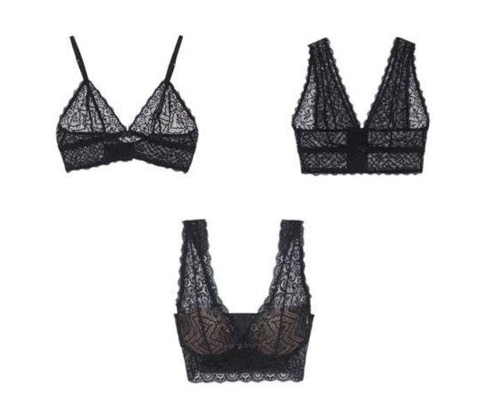 The three new designs include an ultra-light unpadded lace triangle bra with no underwiring. © Intimissimi/Invista 